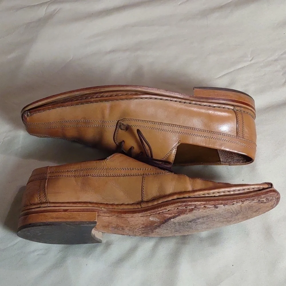 Stacy Adams Tan Lace Up Oxfords Size: 11
